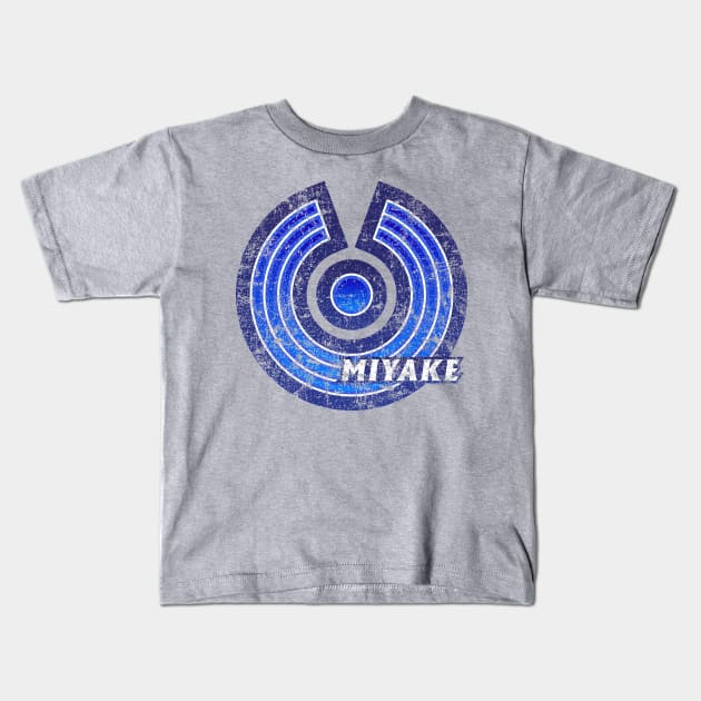 Miyake - Tokyo Metropolis - Prefecture of Japan - Distressed Kids T-Shirt by PsychicCat